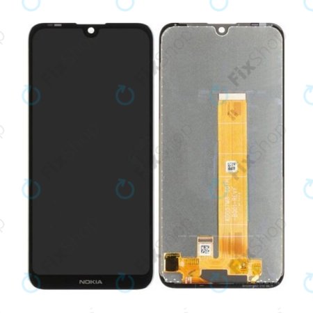 Nokia 2.2 - LCD Kijelző + Érintőüveg (Black) TFT