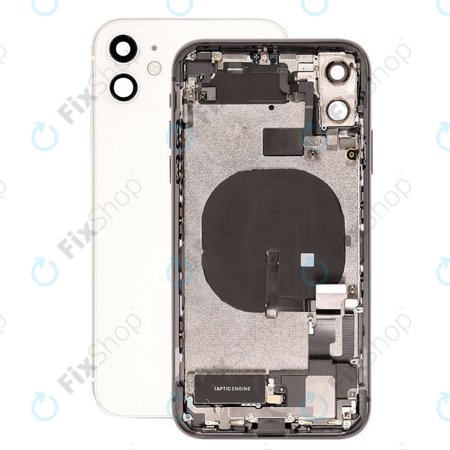 Apple iPhone 11 - Hátsó Ház Apró Alkatrészekkel (White)