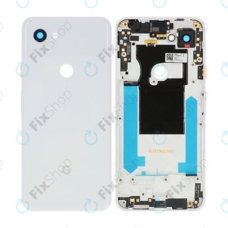 Google Pixel 3a - Akkumulátor Fedőlap (Clearly White)