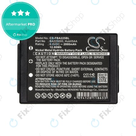 Akkumulátor HBC Linus 6, Spectrum 1, 2, A, B, 2000mAh, Ni-MH, 6V, BA225000, HQ