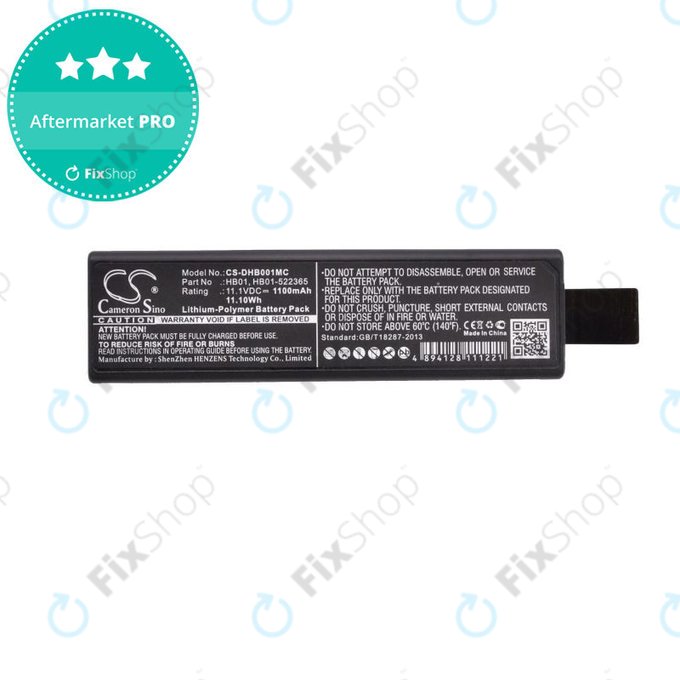 Akkumulátor DJI Osmo, Zenmuse X3, X5, 1100mAh, Li-Pol, 11.1V, HB01, HQ