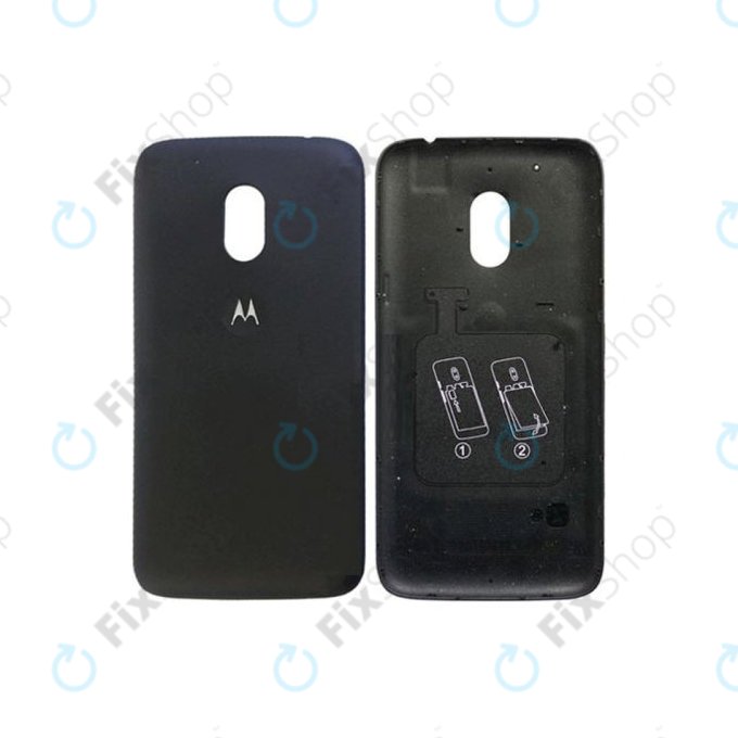 Motorola Moto G4 XT1622 - Akkumulátor Fedőlap (Black)