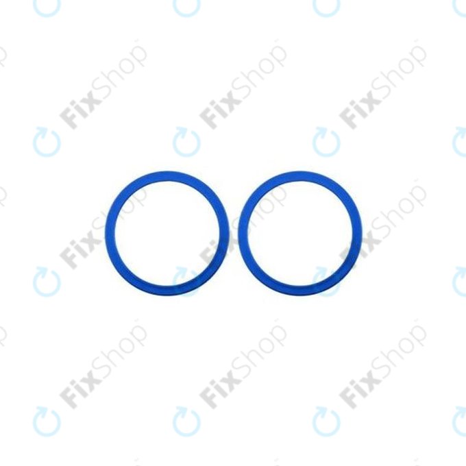 Apple iPhone 11, 12, 12 Mini - Hatsó Kamera Lencse Keret (Blue) - 2db
