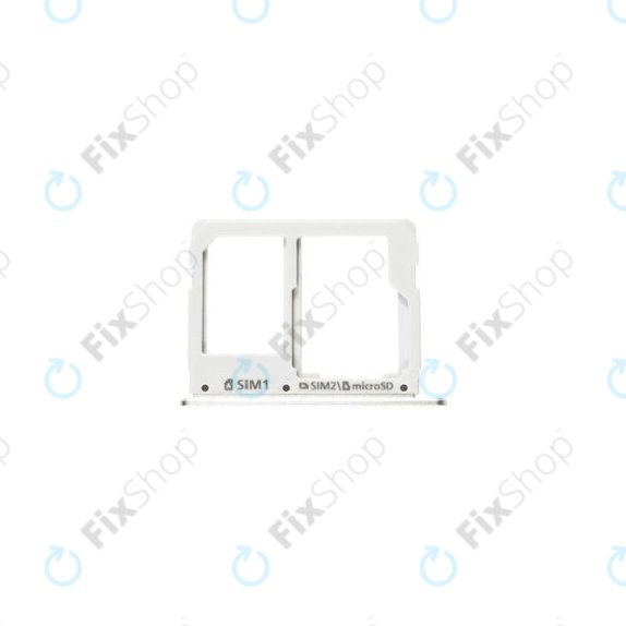 Samsung Galaxy A3 A310F (2016), A5 A510F - SIM + SD Adapter (White) - GH98-38665C Genuine Service Pack