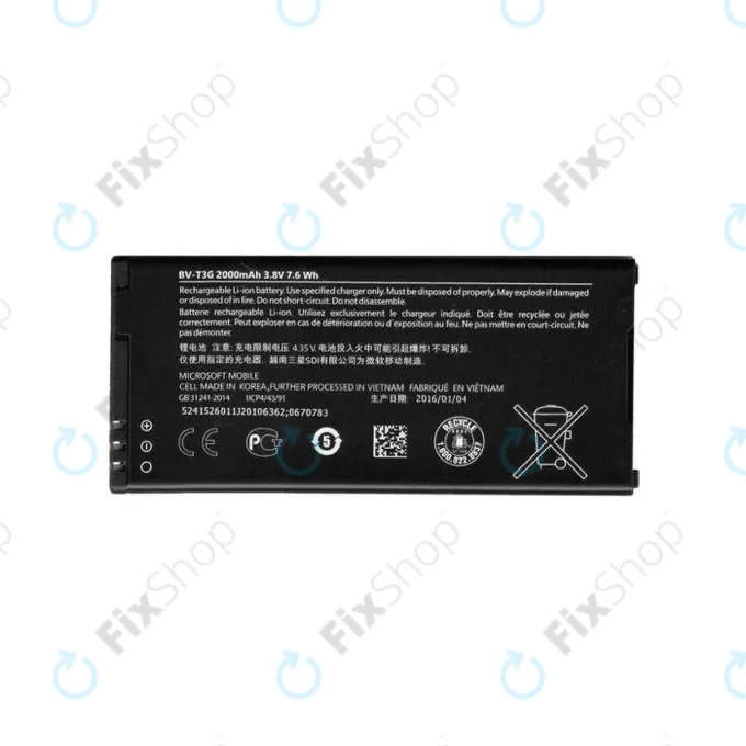 Microsoft Lumia 650 - Akkumulátor BV-T3G 2000 mAh - 0670783