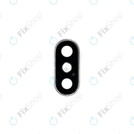 Apple iPhone XS - Kameraüveg Kerettel (Silver)