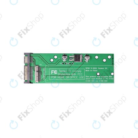 Apple MacBook Air 11" A1465, Air 13" A1466, Pro 13" A1425, Pro 15" A1398 (Mid 2012, Late 2012) - SSD / SATA Adapter