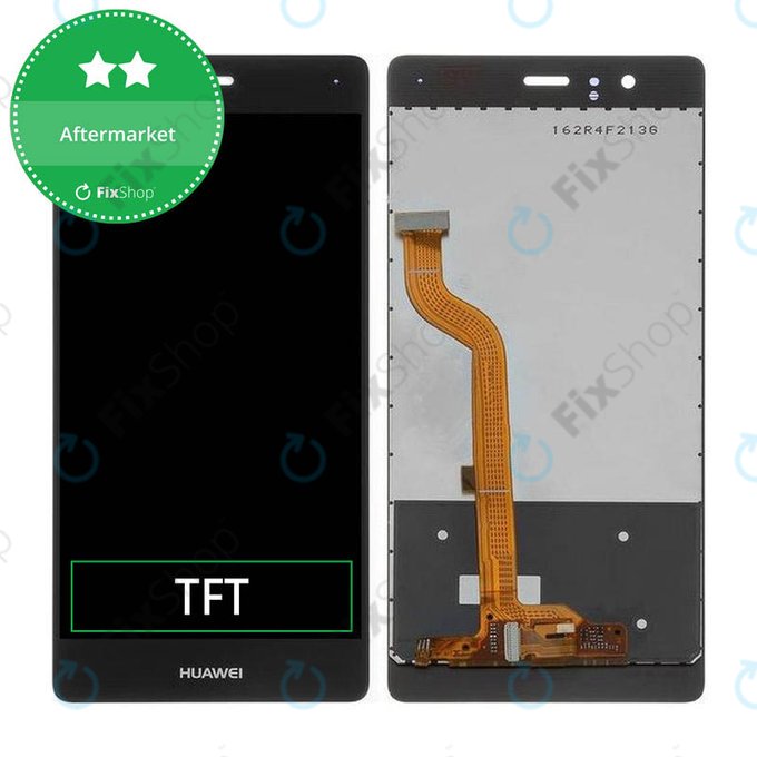 Huawei P9 - LCD Kijelző + Érintőüveg (Black) TFT