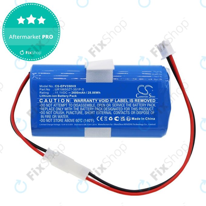 Akkumulátor Electropan Ilife V3S, 2600mAh, Li-Ion, 11.1V, UR18650ZT-3S1P-S, HQ