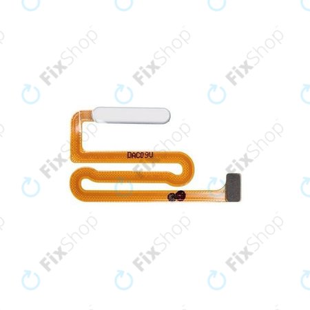 Samsung Galaxy A12 A125F - Ujjlenyomat Érzékelő + Flex Kábel (White) - GH96-14087B Genuine Service Pack