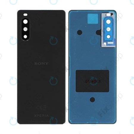 Sony Xperia 10 II - Akkumulátor Fedőlap (Black) - A5019526A Genuine Service Pack