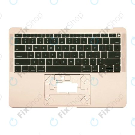 Apple MacBook Air 13" A1932 (2018 - 2019) - Felső Billentyűzet Keret + Billentyűzet US (Gold)