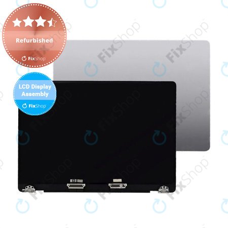 Apple MacBook Pro 14" A2918 M3 (2023) - LCD Kijelző + Előlapi Üveg + Fedőlap (Space Gray) Refurbished