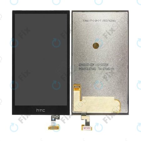HTC Desire 510 - LCD Kijelző + Érintőüveg (Fekete) -  62H00107-00M
