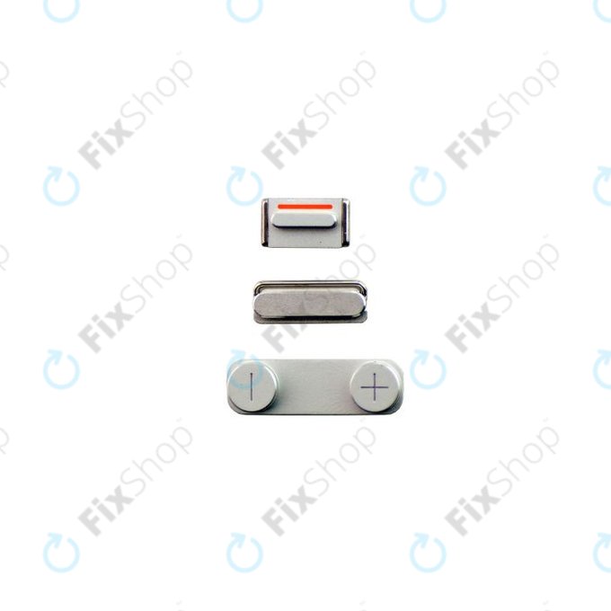 Apple iPhone 5 - Bekapcsoló + Hangerő + Csendes Gombok (White)