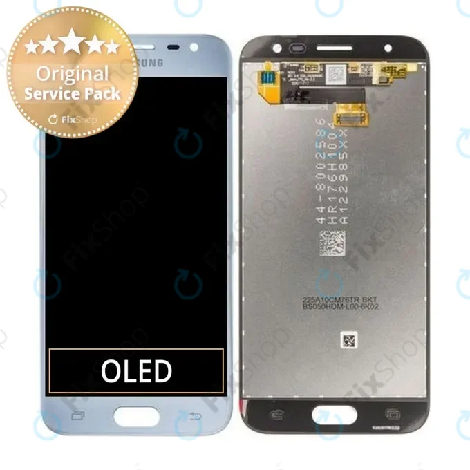 Samsung Galaxy J3 J330F (2017) - LCD Kijelző + Érintőüveg (Silver) - GH96-10992A Genuine Service Pack