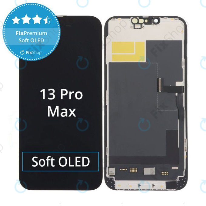 Kijelző Soft OLED iPhone 13 Pro Max - Érintőüveg + Keret, DIAGNOSTIC