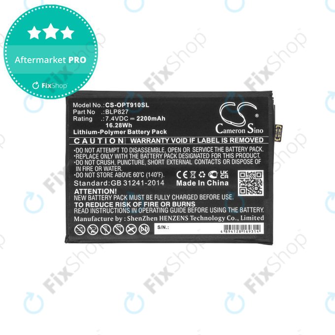 OnePlus 9 Pro - Akkumulátor BLP827 2200mAh HQ