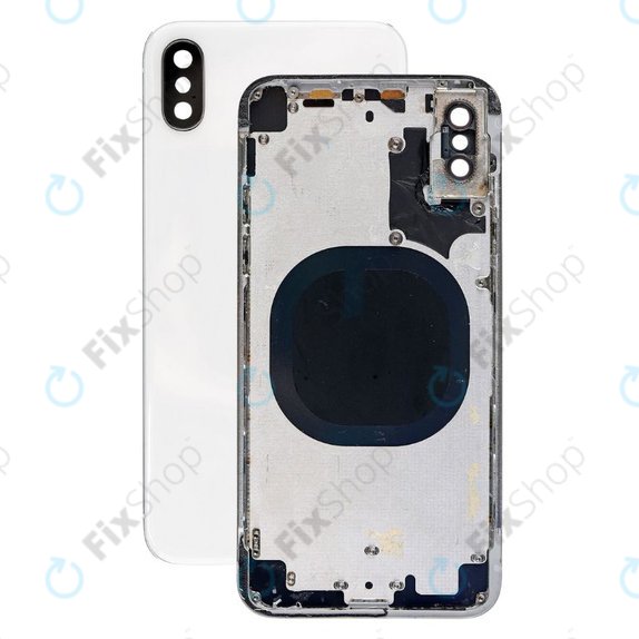 Apple iPhone X - Hátsó Ház (Silver)