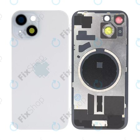 Apple iPhone 15 - Hátsó üveg + Kamera lencse + Fémlemez + Magsafe mágnes (Blue)