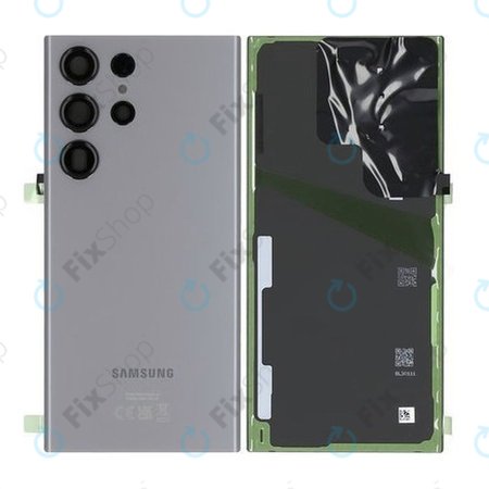 Samsung Galaxy S23 Ultra S918B - Akkumulátor Fedőlap (Graphite) - GH82-30400E Genuine Service Pack