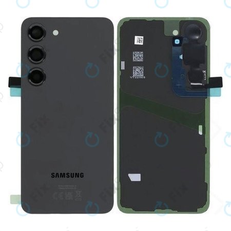 Samsung Galaxy S23 S911B - Akkumulátor Fedőlap (Phantom Black) - GH82-30393A Genuine Service Pack