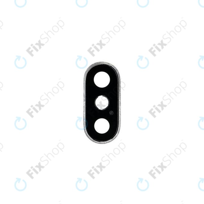 Apple iPhone XS - Kameraüveg Kerettel (Silver)