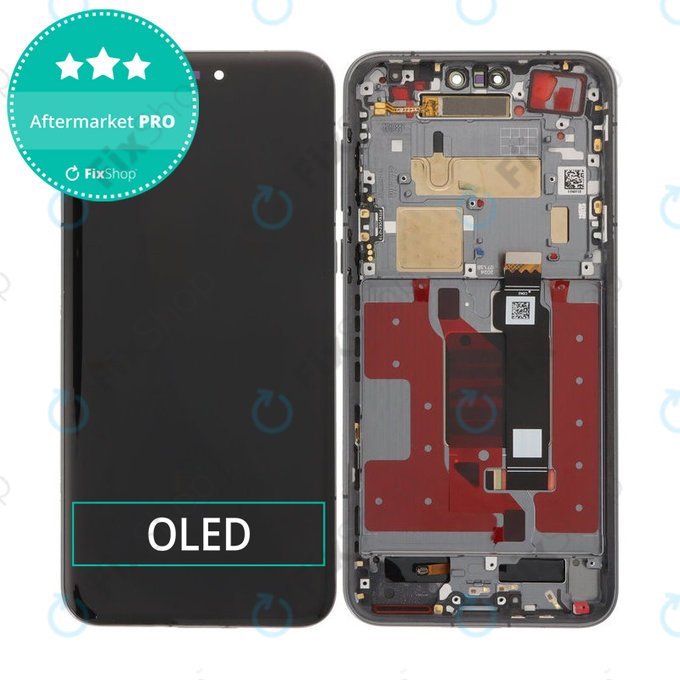 Honor Magic7 Pro - LCD Kijelző + Érintőüveg + Keret (Midnight Black) OLED