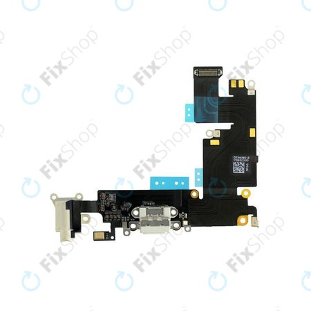 Apple iPhone 6 Plus - Töltő Csatlakozó + Jack Csatlakozó + Mikrofon + Flex Kábelek (White)