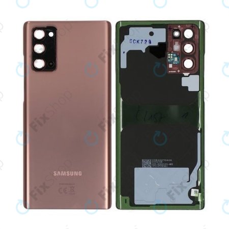 Samsung Galaxy Note 20 N980B - Akkumulátor Fedőlap (Mystic Bronze) - GH82-23298B Genuine Service Pack