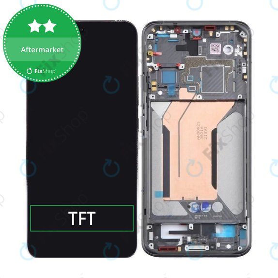 Xiaomi 14 23127PN0CC - LCD Kijelző + Érintőüveg + Keret (Black) TFT