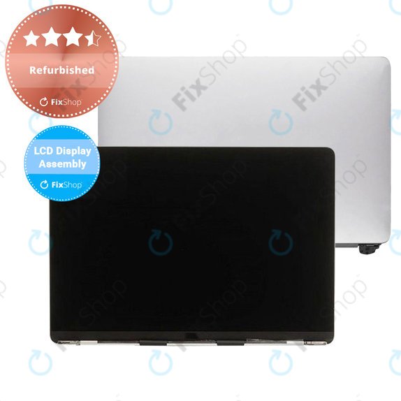 Apple MacBook Pro 13" A1706 (Late 2016 - Mid 2017) - LCD Kijelző + Előlapi Üveg + Fedőlap (Silver) Refurbished
