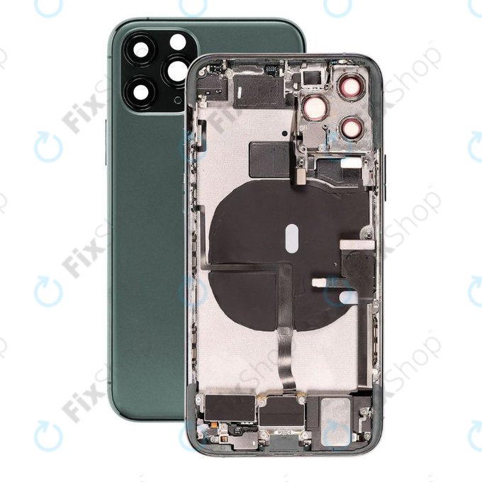 Apple iPhone 11 Pro - Hátsó Ház Apró Alkatrészekkel (Green)