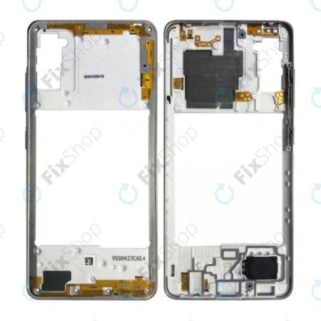 Samsung Galaxy A41 A415F - Középső Keret (Prism Crush Silver) - GH98-45511C Genuine Service Pack