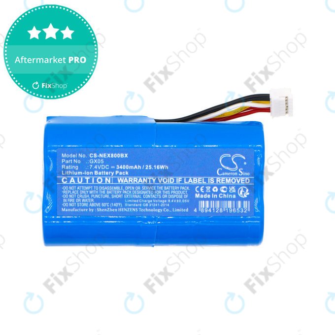 Akkumulátor NEXGO N86, 3400mAh, Li-Ion, 7.4V, GX05, HQ