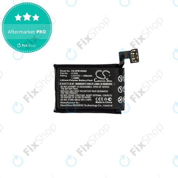 Akkumulátor Apple Watch 3 42 mm, 350mAh, GPS + Cellular Version, Li-Pol, 3.82 V, A1850, HQ