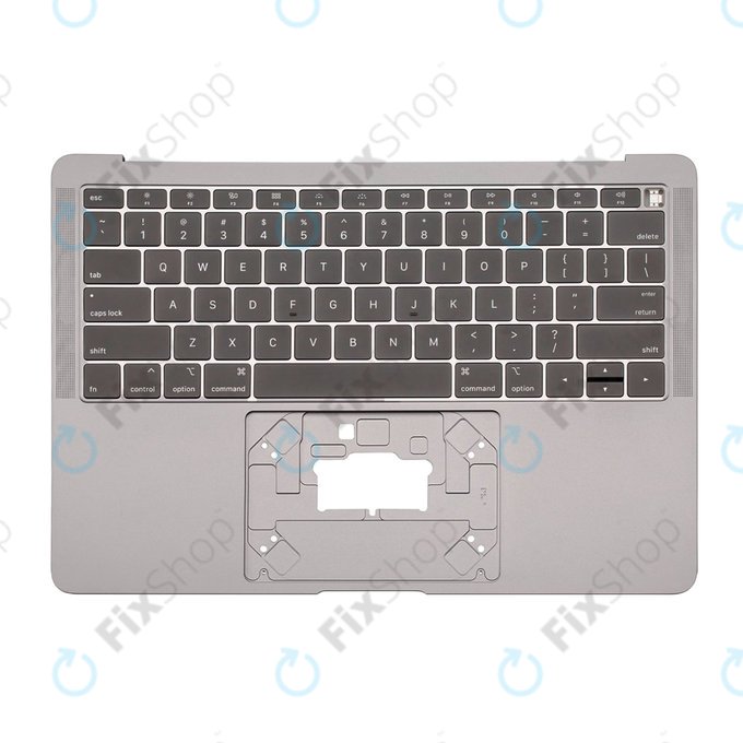 Apple MacBook Air 13" A1932 (2018 - 2019) - Felső Billentyűzet Keret + Billentyűzet US (Space Gray)