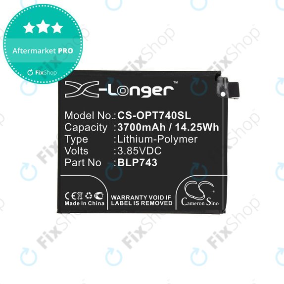 OnePlus 7T - Akkumulátor BLP743 3700mAh HQ