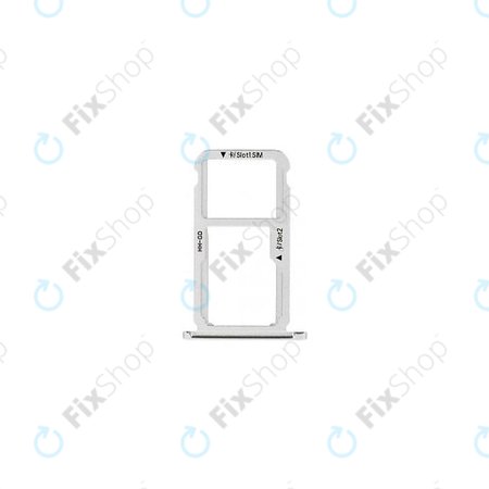 Huawei Honor 6X BLN-L21 - SIM Adapter (Silver) - 51661CBR Genuine Service Pack