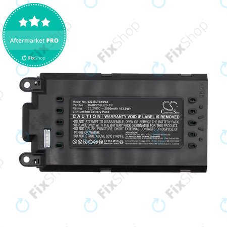 Akkumulátor Electrolux Well Q8, WQ81-3OMB, WQ81-PANIM, 2500mAh, Li-Ion, 25.2V, BABP259LI20-TP, HQ