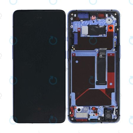 OnePlus 7T - LCD displej + Érintőüveg + Keret (Glacier Blue) - 2011100083