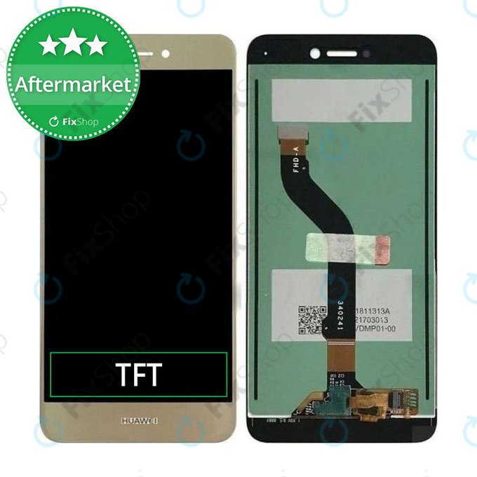 Huawei P9 lite (2017), Honor 8 Lite - LCD Kijelző + Érintőüveg (Gold) TFT