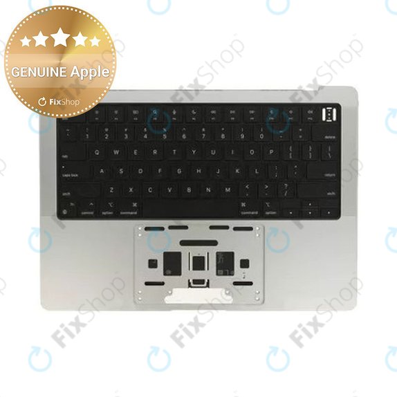 Felső billentyűzetkeret MacBook Pro 14", A2442 (2021), A2779 (2023), US billentyűzettel és akkumulátorral, Silver, 661-32211, Genuine Apple