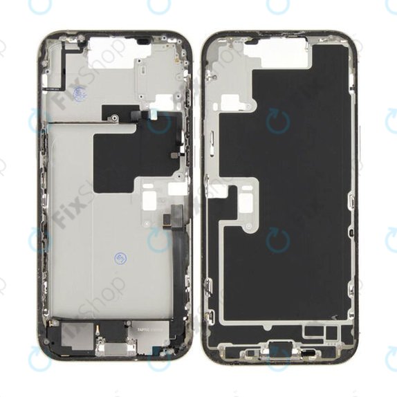 Apple iPhone 16 Pro Max - Középső keret + Bekapcsoló + hangerő gomb (Natural Titanium)