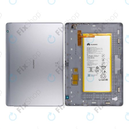 Huawei MediaPad T3 10.0 AGS-W09 - Akkumulátor fedőlap + Akkumulátor (Szürke) - 02351TBS