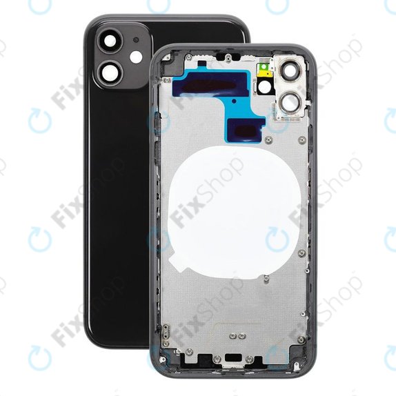 Apple iPhone 11 - Hátsó Ház (Black)