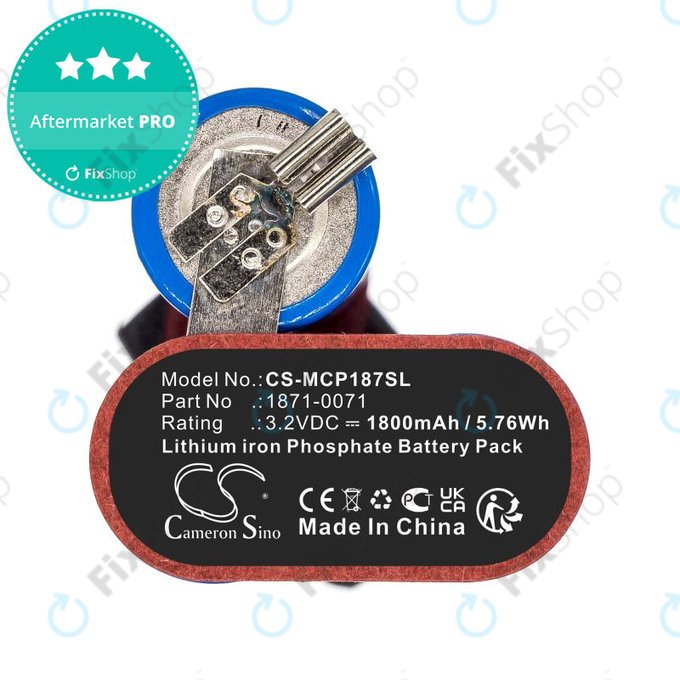 Akkumulátor Ermila Bellina, Moser Chrom Style Pro 1871, 1800mAh, LiFePO4, 3.2V, 1871-0071, HQ