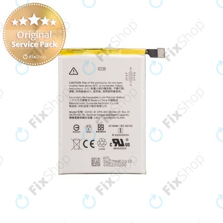 Google Pixel 3 XL - Akkumulátor G013C-B 3430mAh - G823-00114-01 Genuine Service Pack