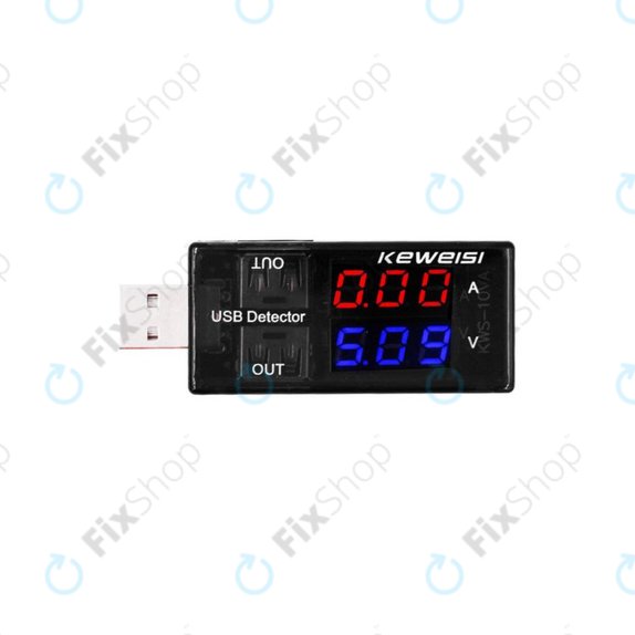 Keweisi - USB Töltőguru, USB Teszter (IN/OUT)