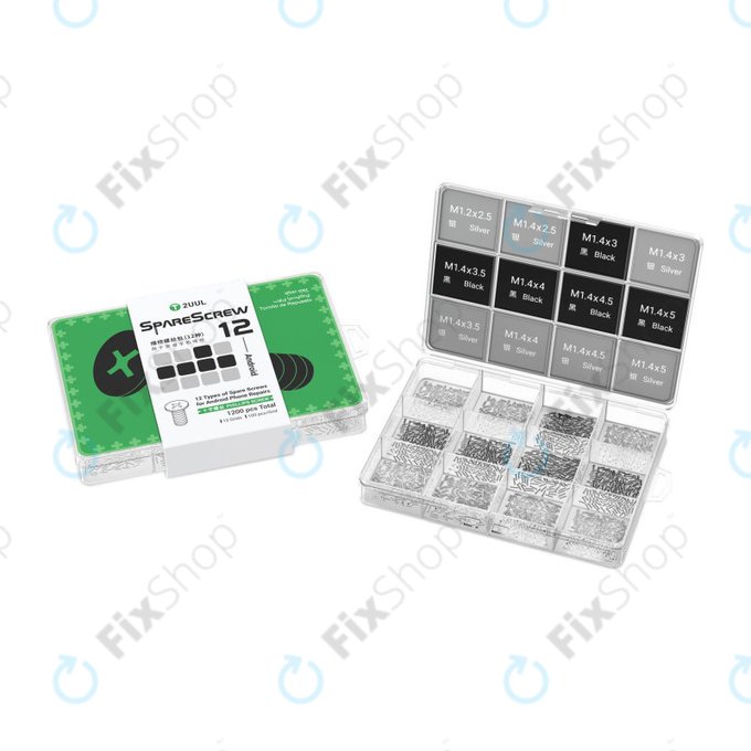 Phillips csavar készlet Android szervizhez, 2UUL SC12, 1200db/csomag